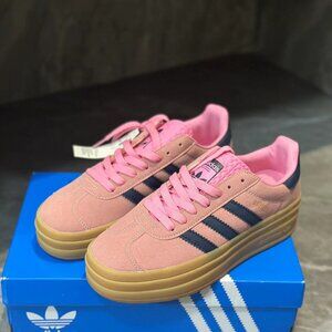 💕 Adidas Gazelle Bold Sandy Pink Velvet 💕